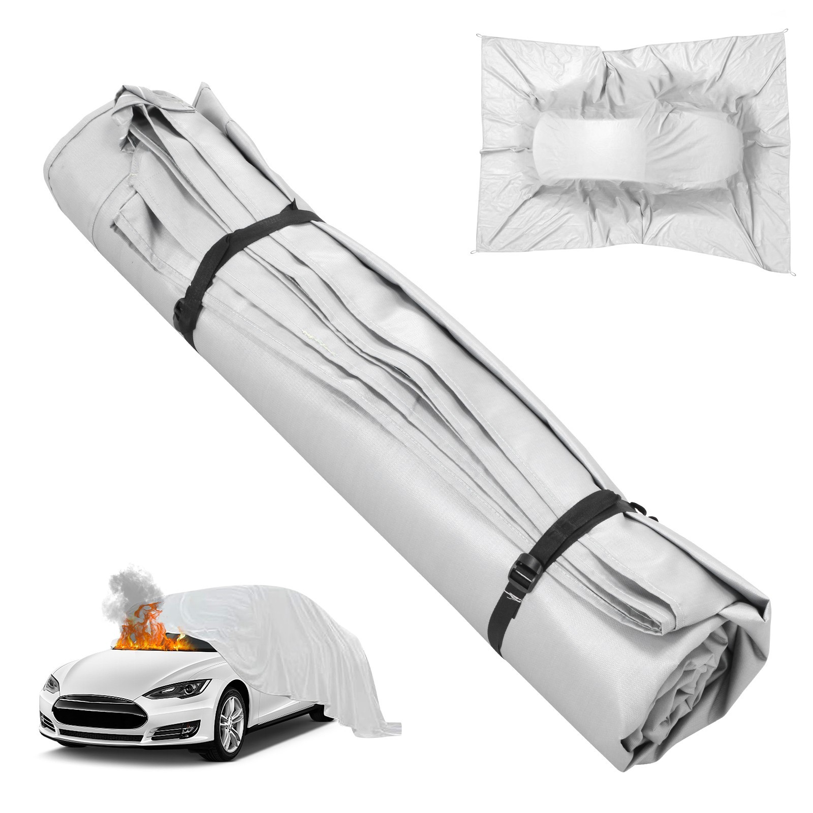Large Car Fire Blanket, Emergency Fireproof Blankets, Fire Extinguisher Blanket
