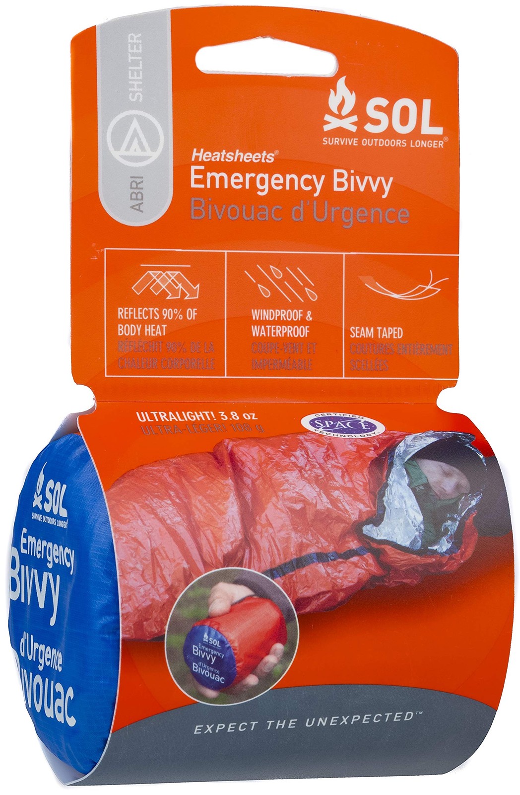 S.O.L. 90% Reflective Lightweight Bivvy