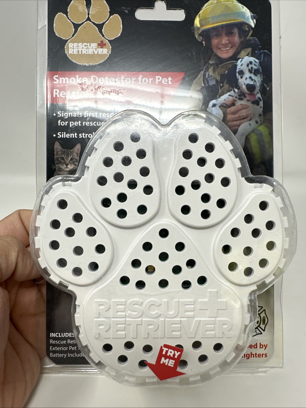 Rescue Retriever Smoke Detector Pet Alert Emergency Safety Device New