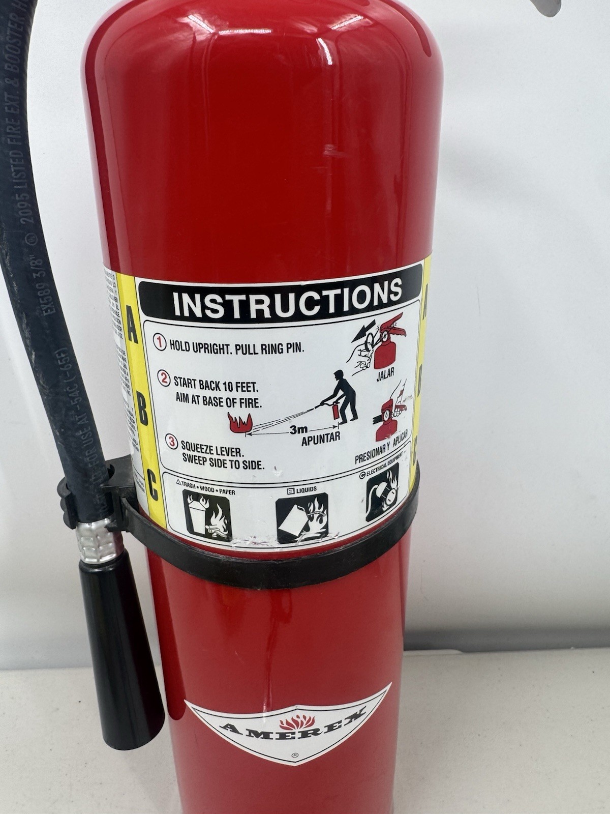 Fire Extinguisher 10Lb ABC Fire Extinguisher Amerex B456 2022 Bracket Safety