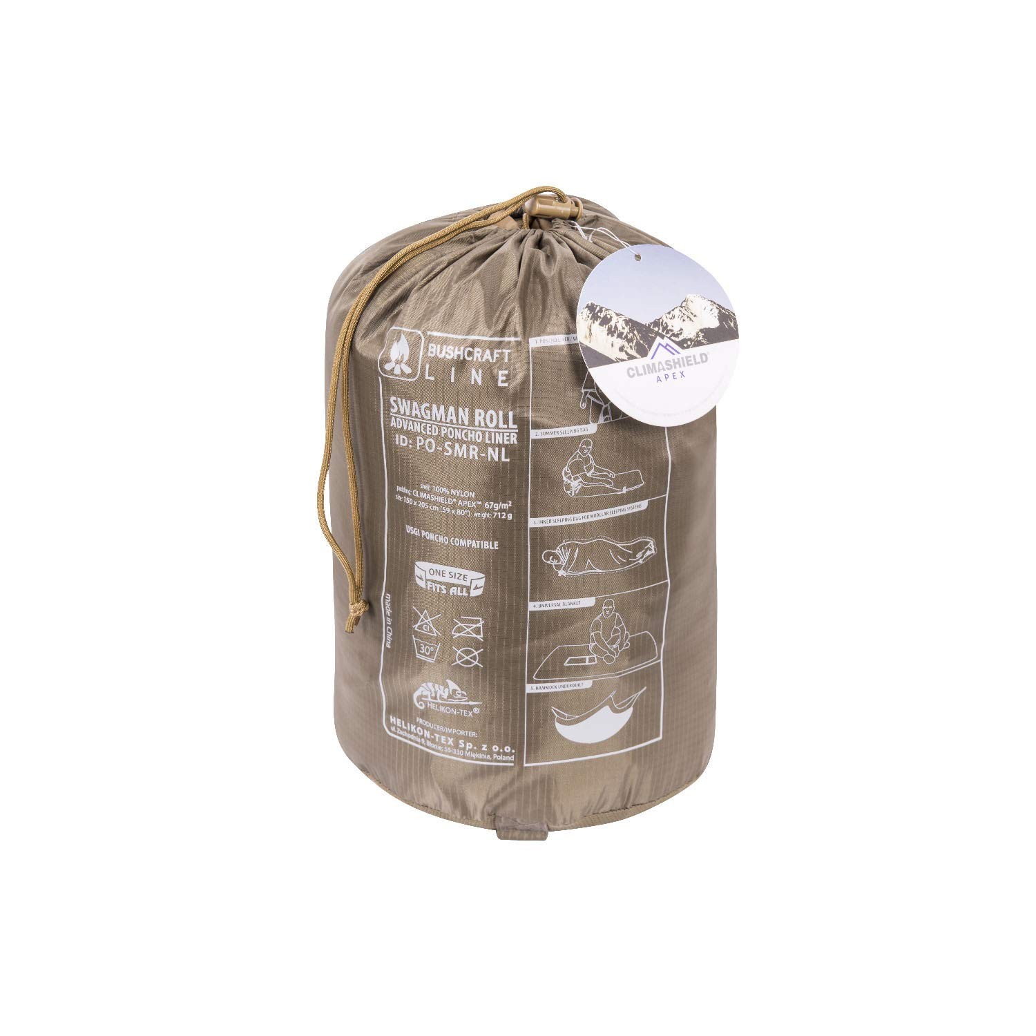 Swagman Roll Military Poncho, Bushcraft Line – Multi-purpose Rain Poncho & Em…