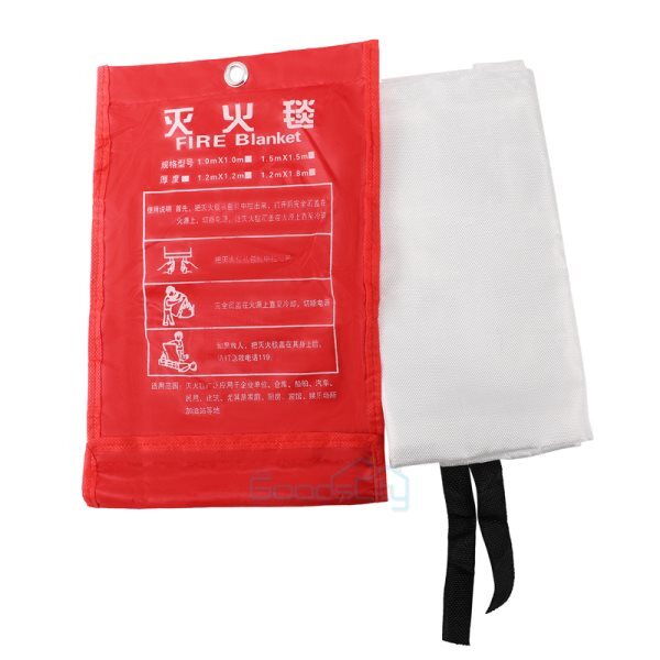 Large Fire Blanket Fireproof For Home Kitchen Office Caravan Emergency Safety US