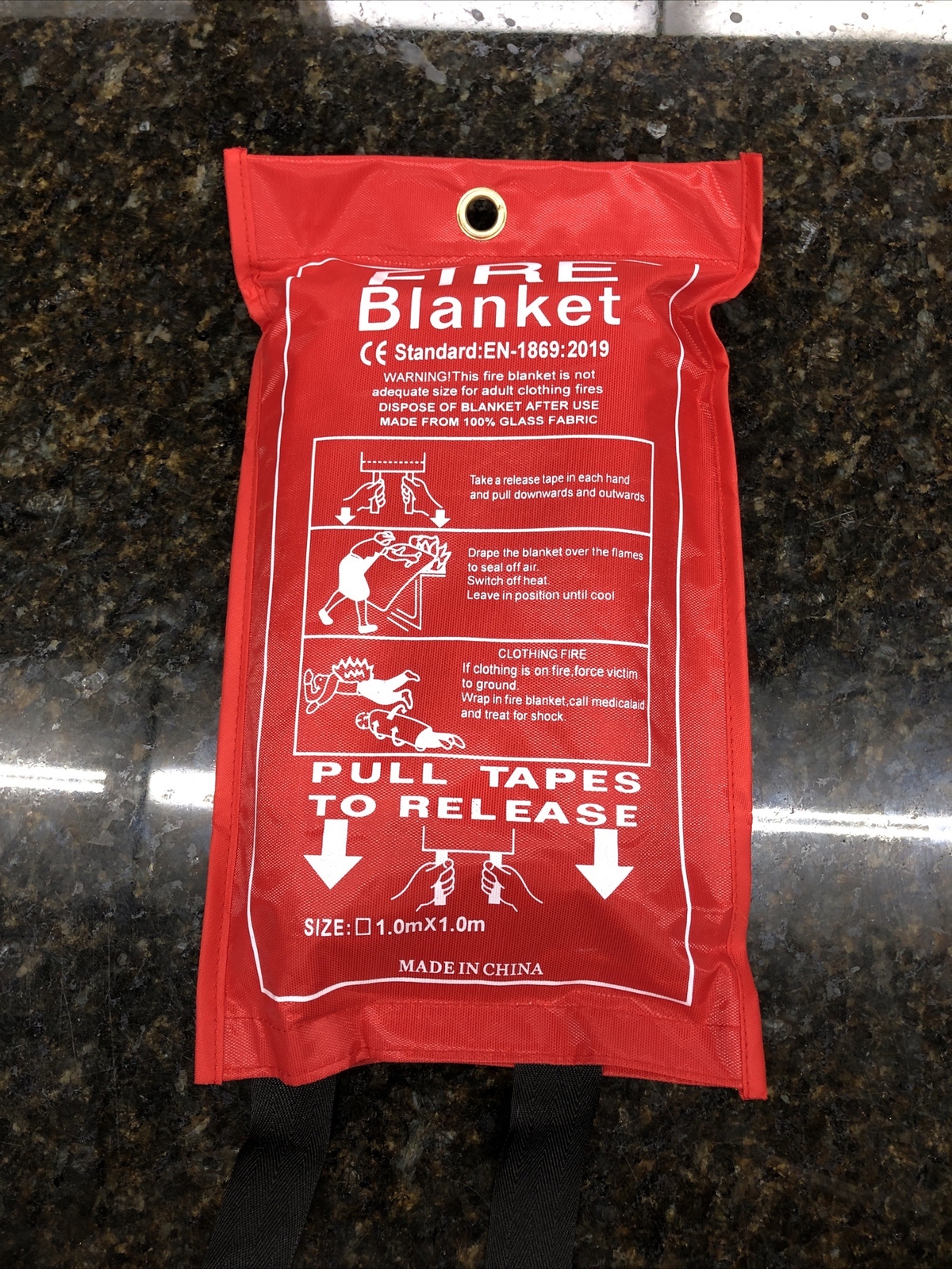 Emergency Fire Blanket 1mx1m