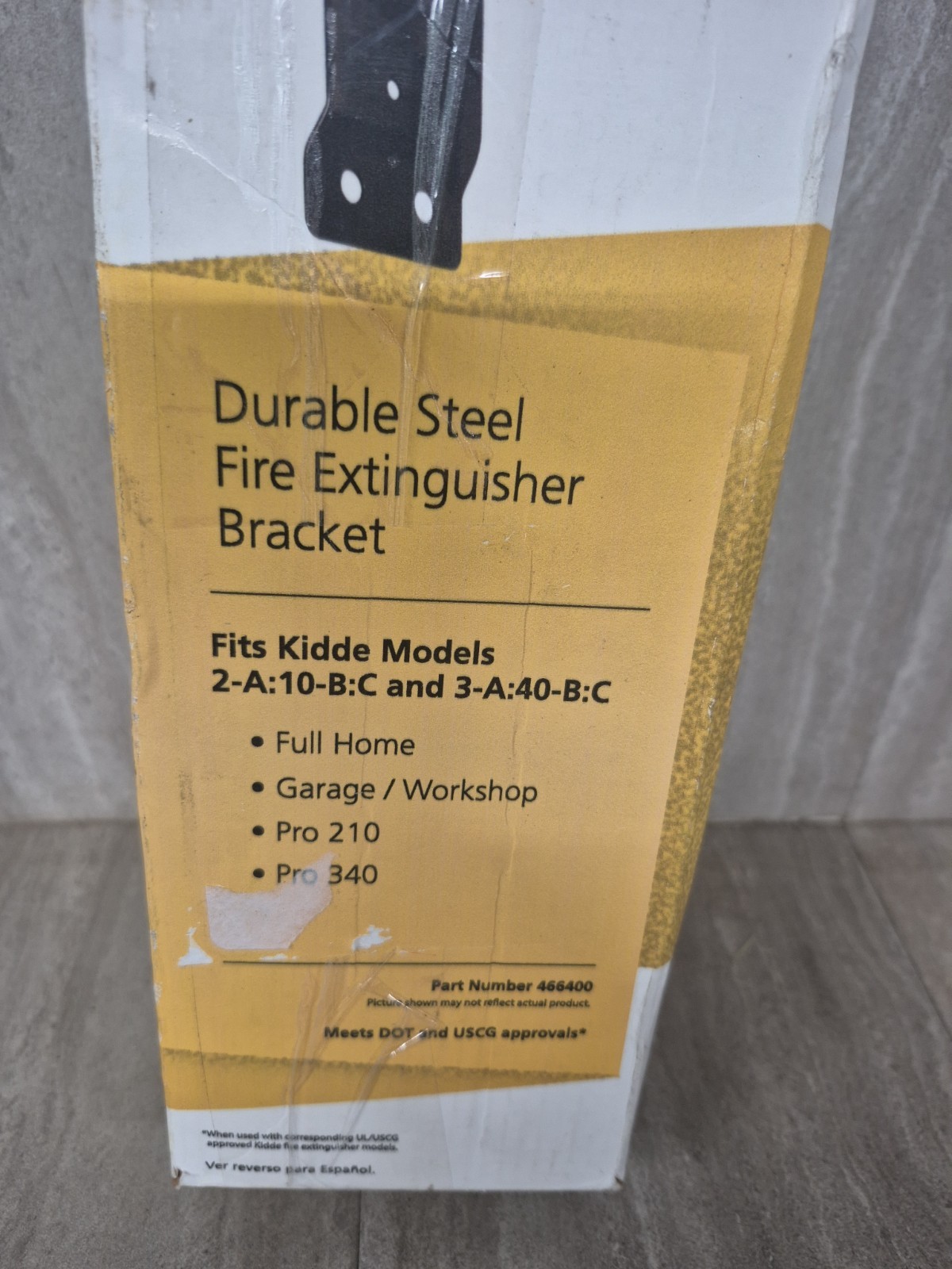 Kidde Durable Steel Fire Extinguisher Bracket – 2-A:10-B:C and 3-A:40-B:C – NEW