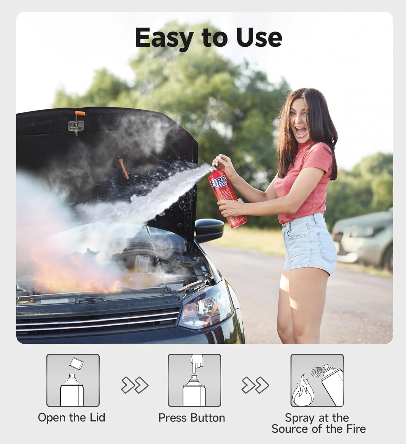 Fire Extinguisher Mounting Bracket 2 Pack Portable Small for Home Kitchen Car