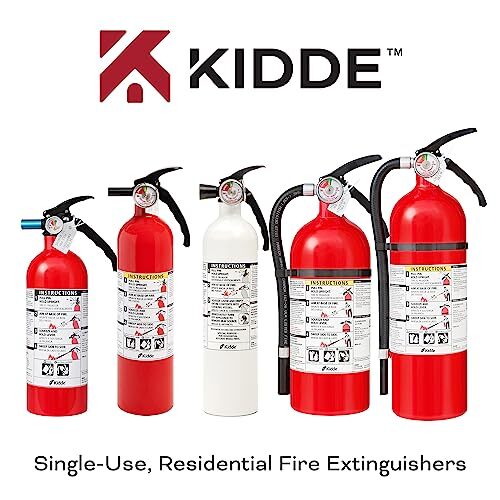 Kidde Fire Extinguisher Value Pack Red White Home Kitchen Safety 2 Pack