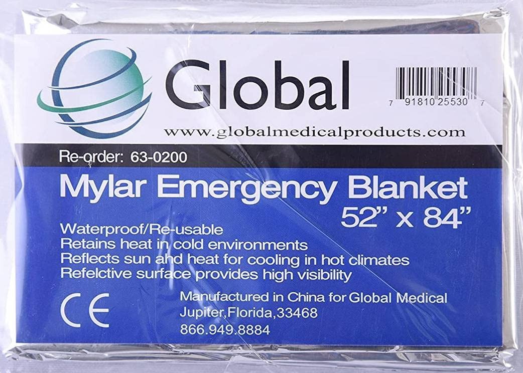 Emergency Mylar Thermal Blankets – Pack of 12 | Survival Space Fire Blankets …