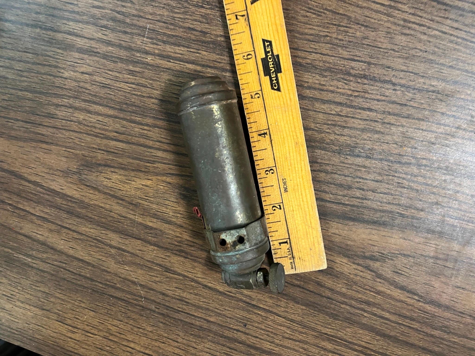 vintage Presto “CB” Mini Motorcycle Brass Fire Extinguisher Made In USA Rare